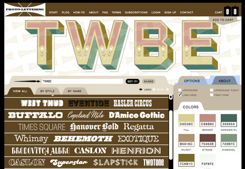 photolettering