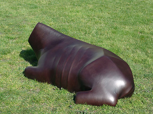 leather-cow-bench