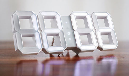 white-and-white-clock