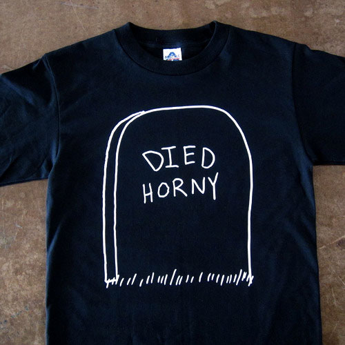 DIED HORNY (BLACK) by HAMBURGER EYES DIED HORNY (BLACK) by HAMBURGER EYES