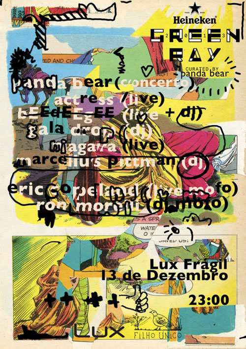 GREEN-RAY-Curated-By-PANDA-BEAR-poster-by-Bjorn-Copeland